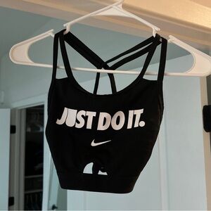 Nike Black Strappy Sports Bra